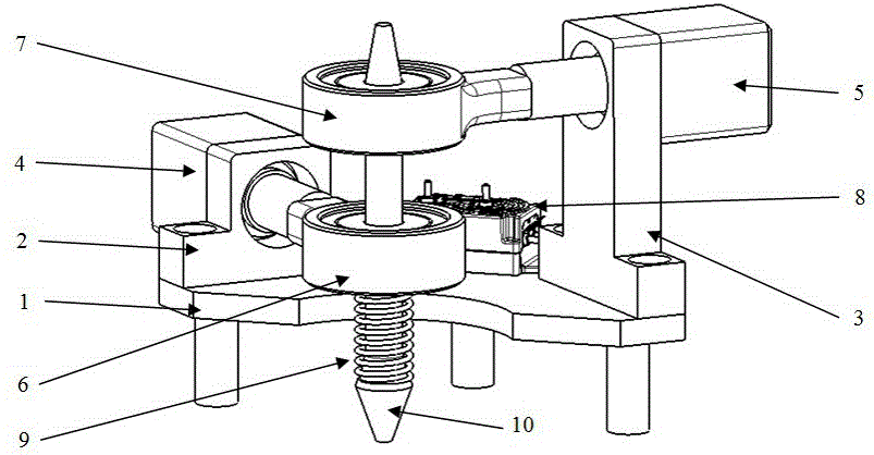 筆式超聲探頭姿態(tài)閉環(huán)調節(jié)裝置及方法