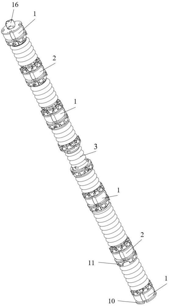 一種氣動(dòng)式蛇形軟體機(jī)器人